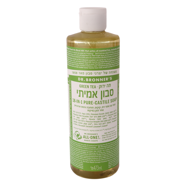 סבון נוזלי תה ירוק של ד"ר ברונר 473 גרם