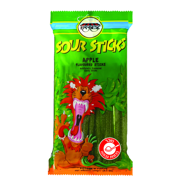 סאוור סטיקס Sour Sticks בטעם תפוח