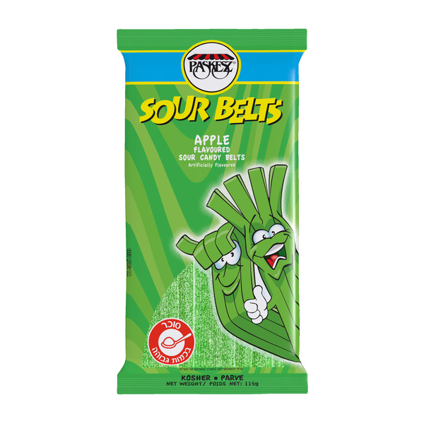 סאוור בלטס Sour Belts בטעם תפוח