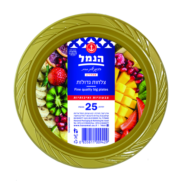 הנמל צלחות גדולות 25 יחידות