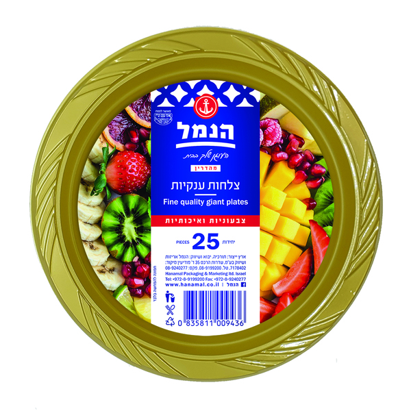 הנמל צלחות ענקיות 25 יחידות