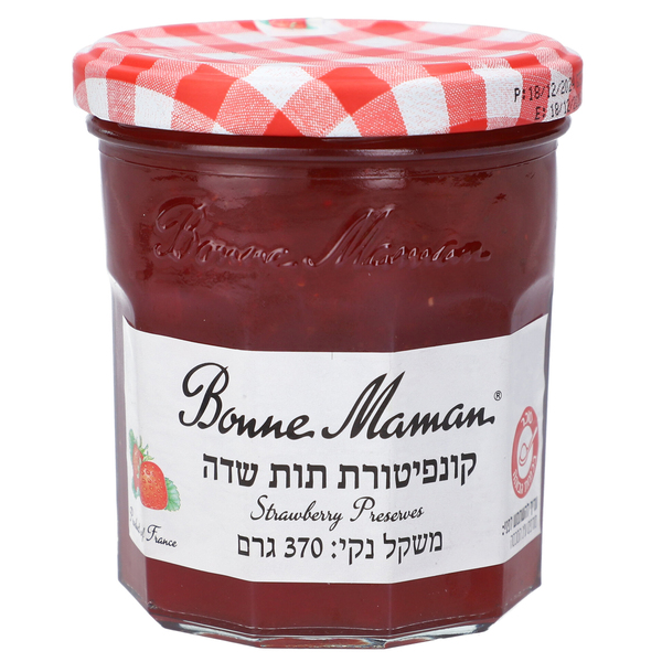 קונפיטורת תות 370 גר - מידע תזונתי