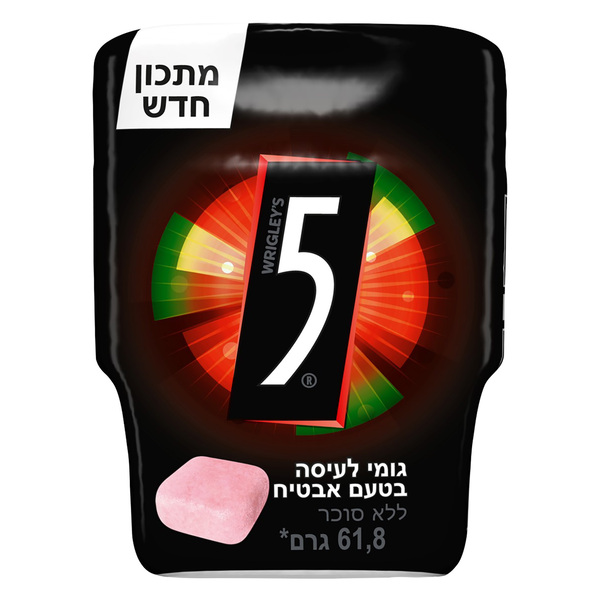 מסטיק פייב באונס בטעם אבטיח ללא סוכר