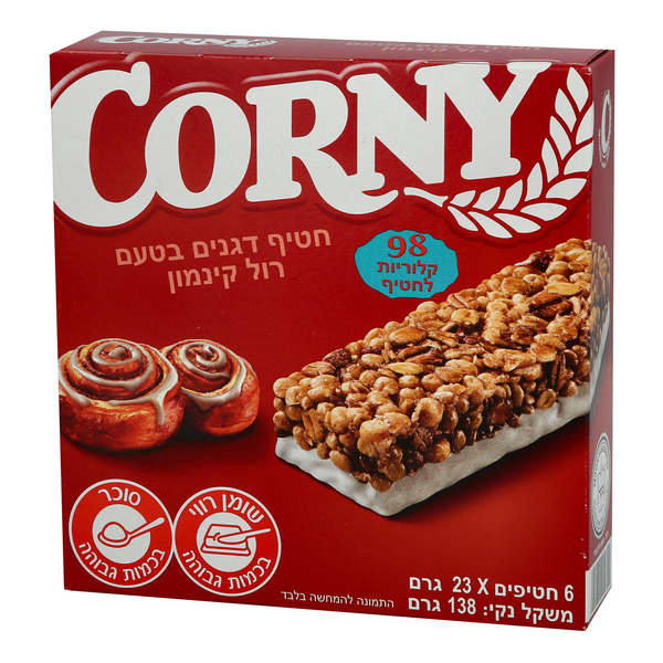 קורני חטיף דגנים בטעם רול קינמון