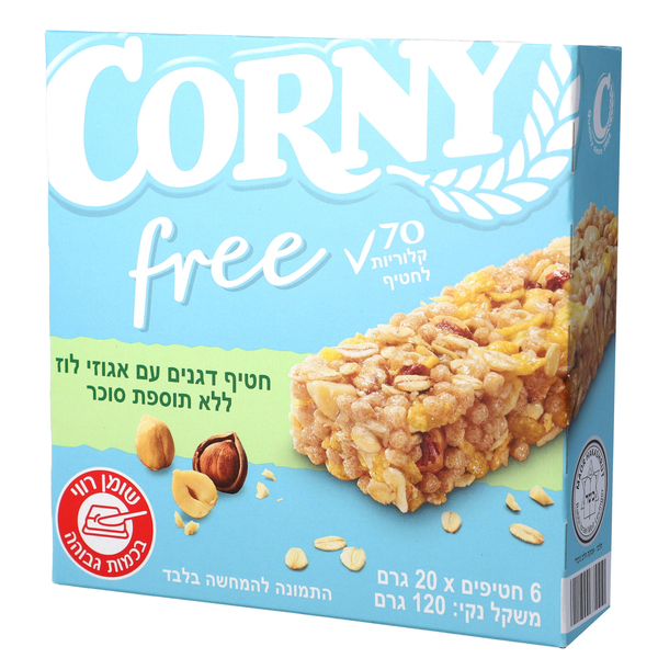קורני פרי נאטס 6 יח - מידע תזונתי
