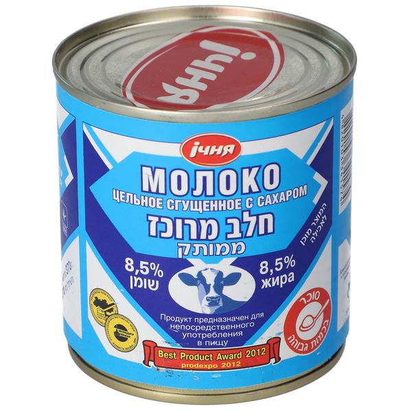 חלב מרוכז 370 גרם - מידע תזונתי