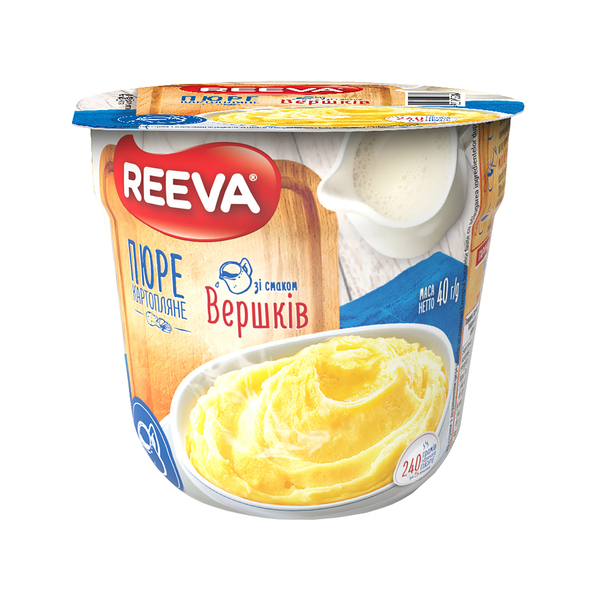 פירה תפוא בטעם שמנת 40 גר REEVA