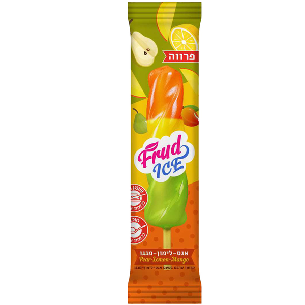 שלגון שרבט אגס לימון מנגו 70 גרם FRUDICE