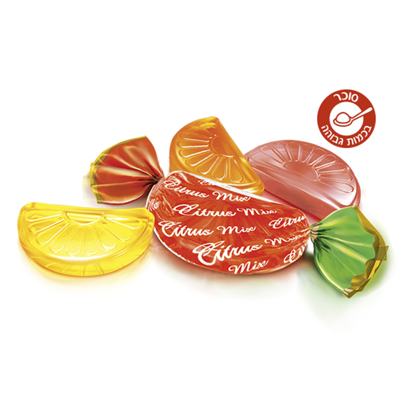 סוכריות קשות בטעם פרי הדר 1 ק"ג רושן CITRUS MIX