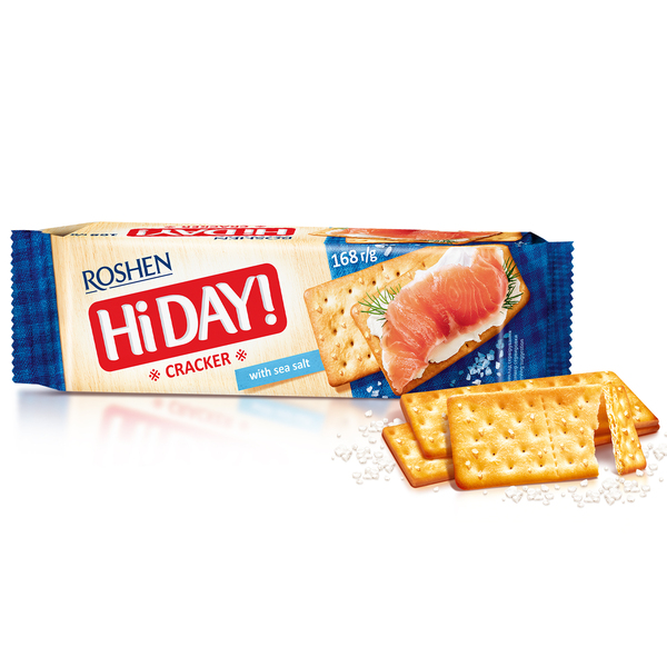 קרקר עם מלח ים רושן 168 גר  HI DAY