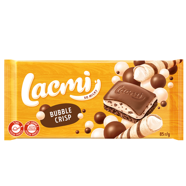 שוקולד רושן חלב אוורירי ופצפוצי אורז 85 גר LACMI CRISP