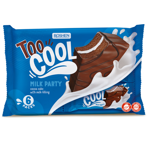 6 עוגות אישיות "TOO COOL" חלב 270 גר