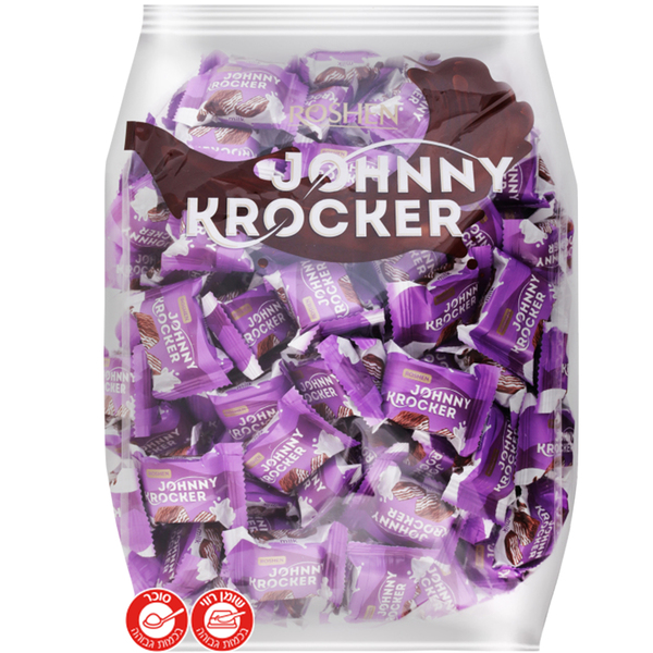 חטיף וופל במילוי קרם חלב 1 ק"ג רושן JOHNNY KROCKER