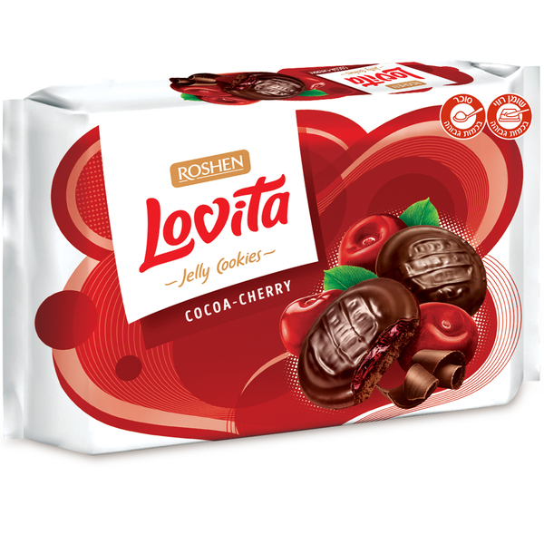 עוגיות קקאו דובדבן 420 גר LOVITA