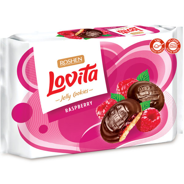 עוגיות פטל  420  גר LOVITA