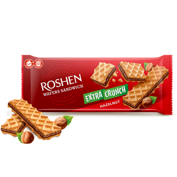 קראנצ' וופל רושן "CRUNCH" בטעם אגוז 142 גר