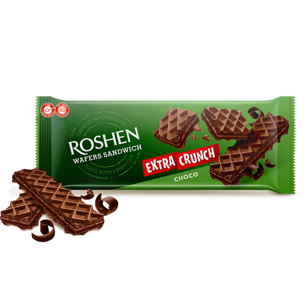 קראנצ' וופל רושן "CRUNCH" בטעם שוקולד 142 גר
