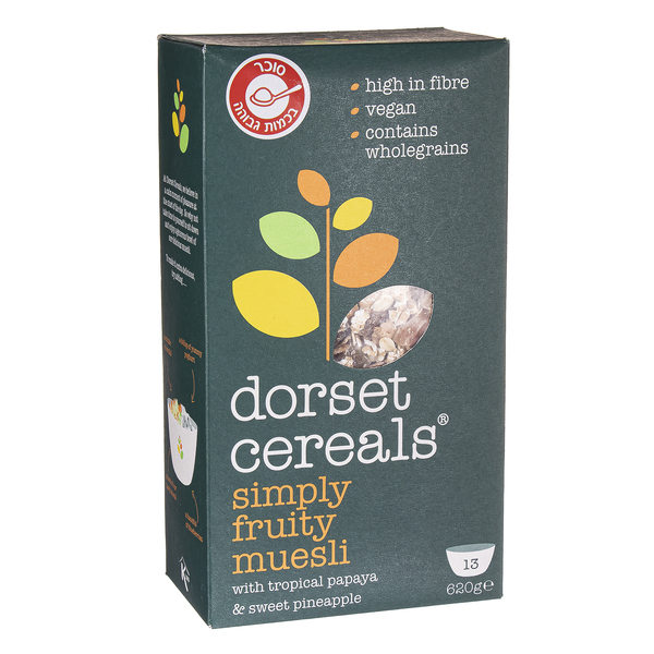 תערובת דגנים עם פפאיה ואננס 620 גרם