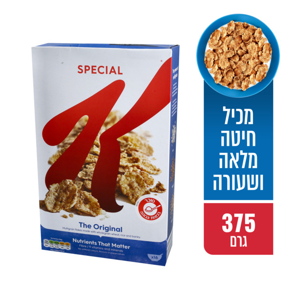 קלוגס ספיישל 375 גרם - מידע תזונתי