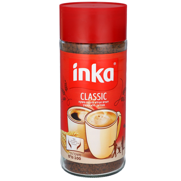 משקה דגנים קלאסי ללא קפאין 100 גר INKA