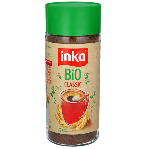 משקה דגנים אורגני ללא קפאין 100 גר INKA