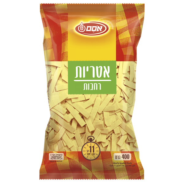 אטריות רחבות 400 ג'.