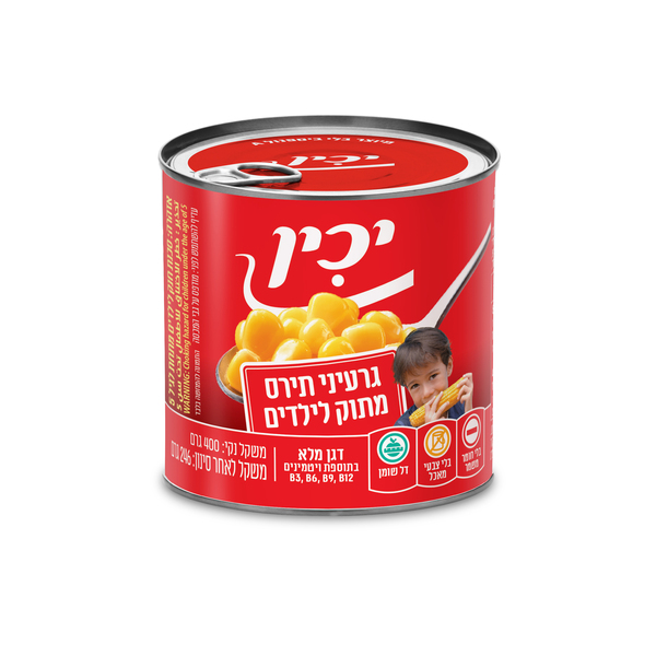 תירס ואקום קיד 400 ג - מידע תזונתי