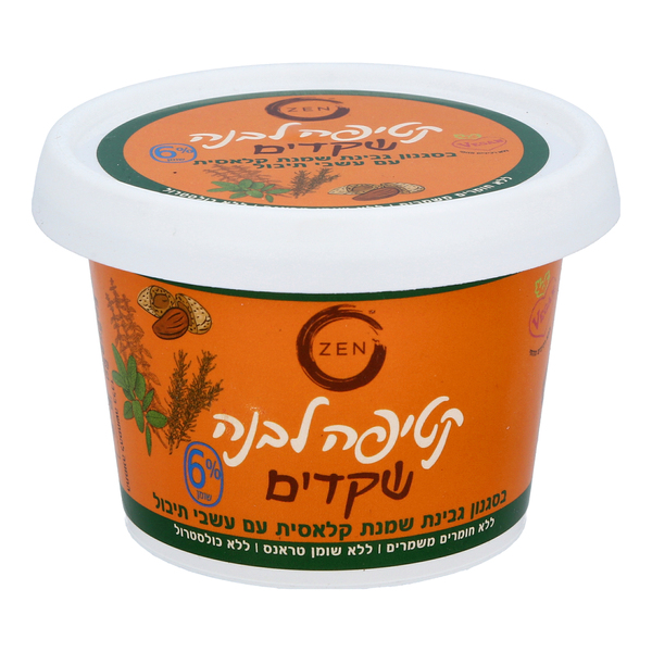 זן קטיפה לבנה ממרח שקדים עם עשבי תיבול 220 גרם