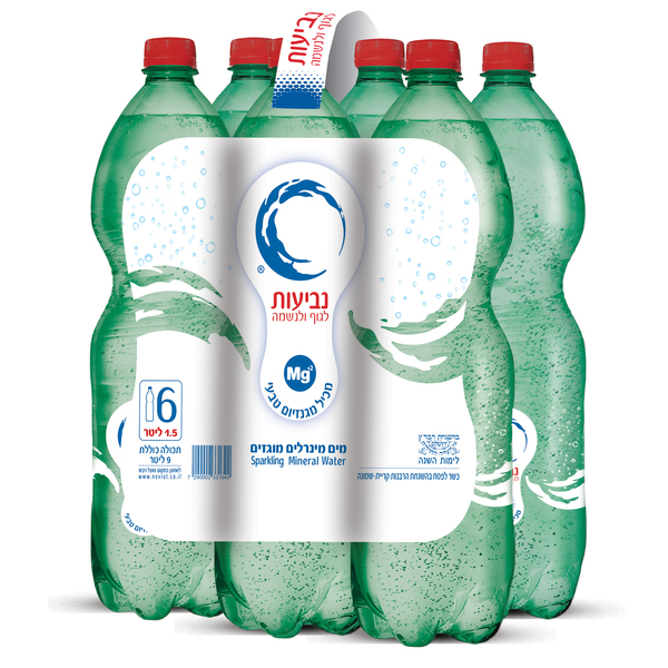 מים מוגזים נביעות 1.5 ליטר 6 יח'