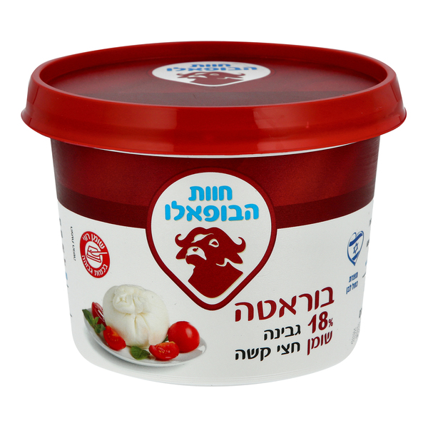 בוראטה 18% שומן גבינה חצי קשה 220 גרם