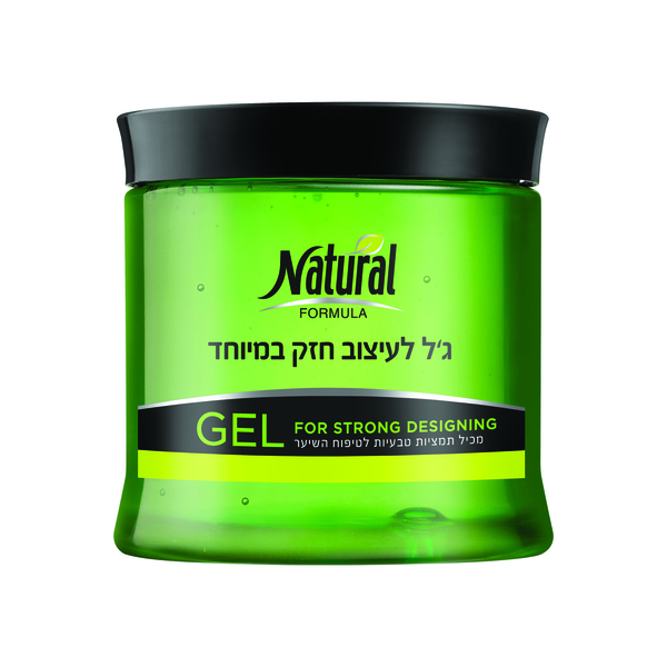 נטורל פורמולה - ג'ל שיער לעיצוב חזק 500 מ"ל
