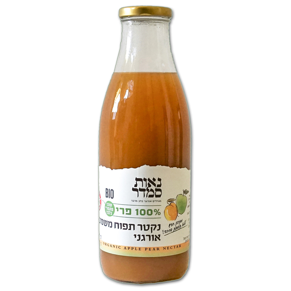 נאות סמדר, נקטר משמש תפוח 100% פרי אורגני, 1 ליטר