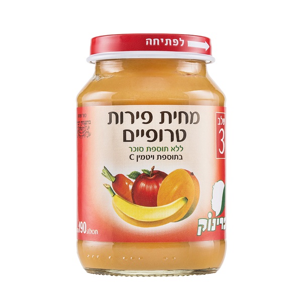 פרינוק שלב 3 מחית פירות טרופיים 190 גרם