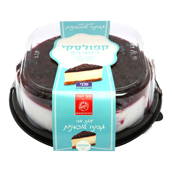 קפולסקי תופינים עוגת מוס גבינה אוכמניות