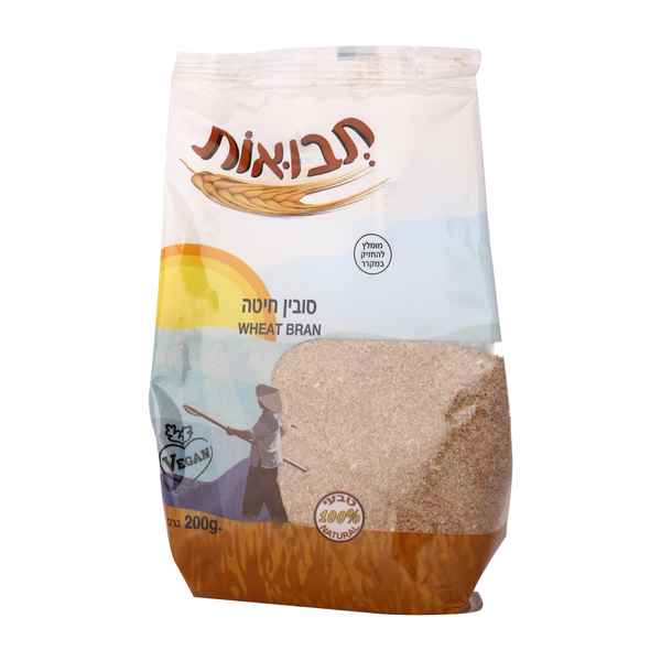 סובין חיטה טבעי 200 - מידע תזונתי