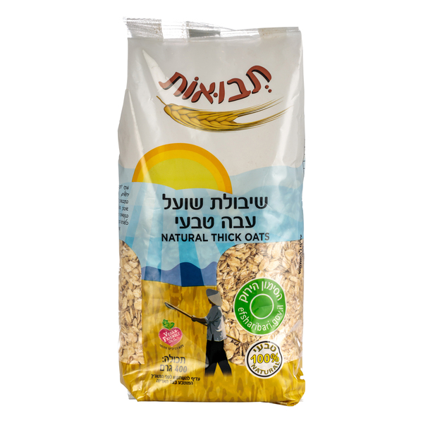 קוואקר עבה טבעי 500 - מידע תזונתי