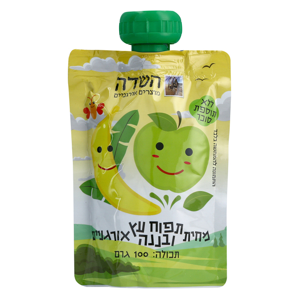 מחית תפוח עץ ובננה א - מידע תזונתי