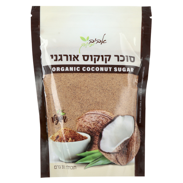 סוכר קוקוס אורגני 30 - מידע תזונתי