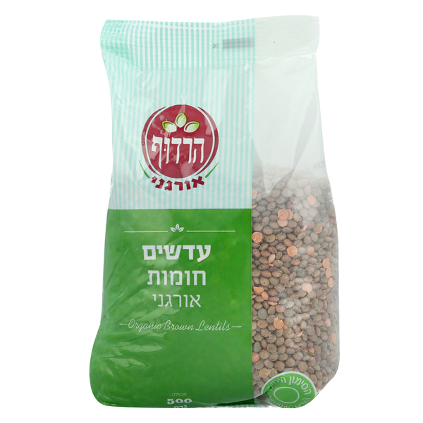 עדשים חומות אורגניות - מידע תזונתי