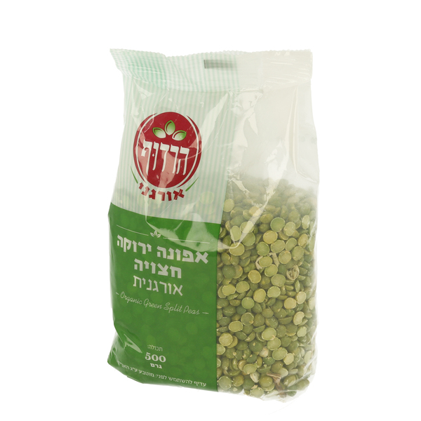 אפונה ירוקה חצויה אורגנית 500 גר