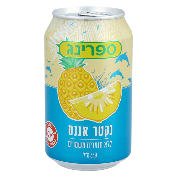 ספרינג נקטר אננס 330 מ"ל פחית