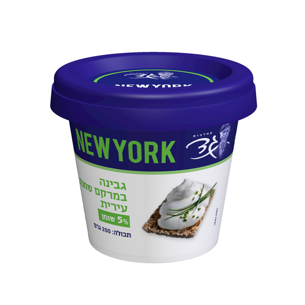 גד גבינה במרקם שמנת NEW YORK עירית 5% שומן
