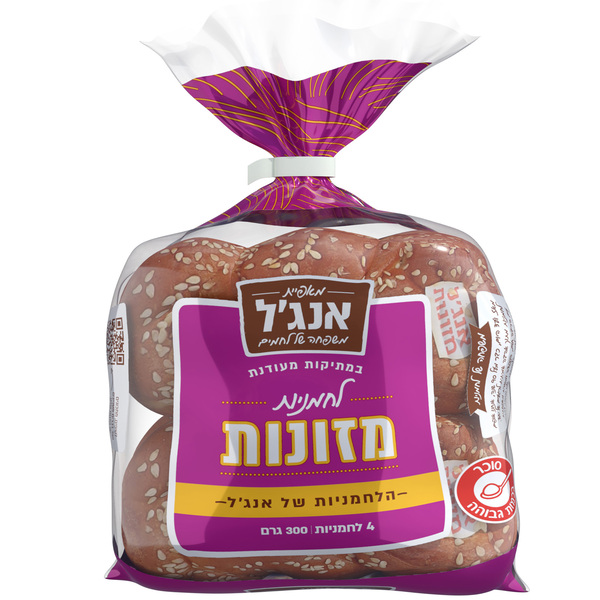 לחמניות מזונות במתיקות מעודנת 4 יח' אנג'ל