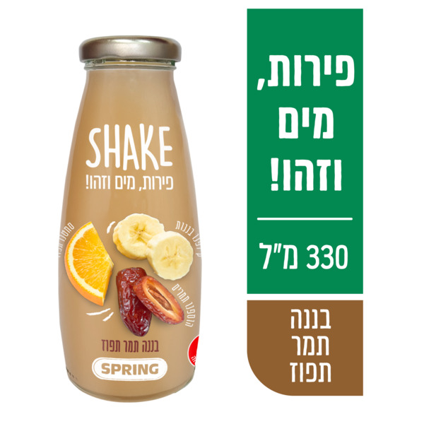 ספרינג שייק בננה תמר תפוז 330 מ"ל