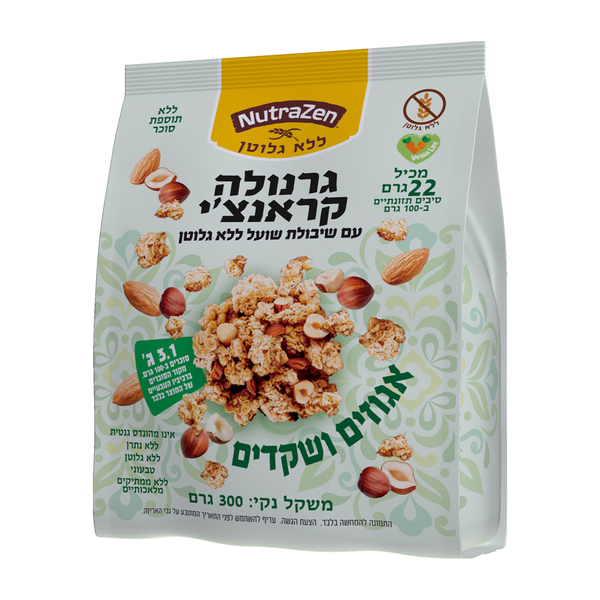 גרנולה קראנצי אגוזים - מידע תזונתי