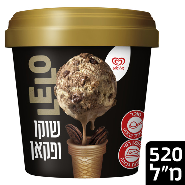 גלידה בטעמישוקו ופקא - מידע תזונתי