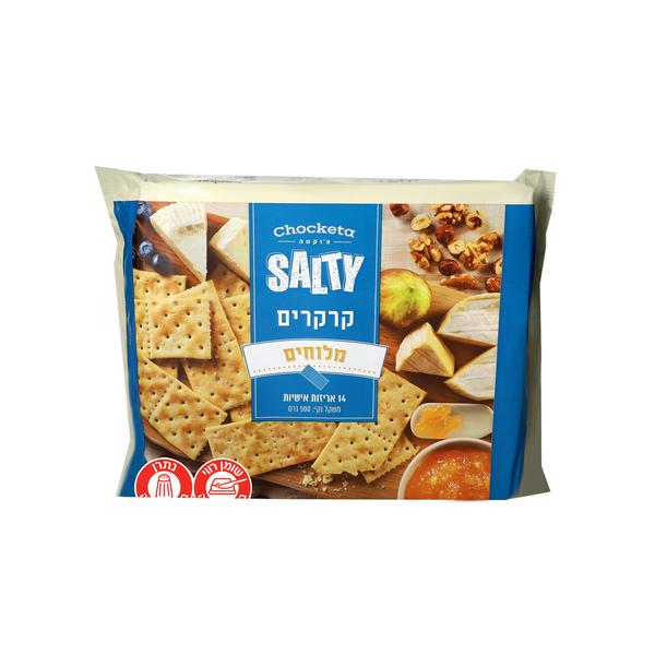 צוקטה קרקרים מלוחים - מידע תזונתי
