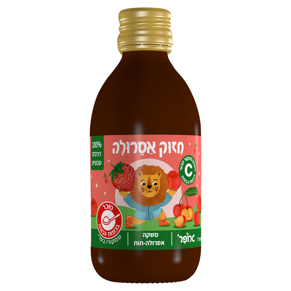משקה חיזוק אסרולה - תות 250מל