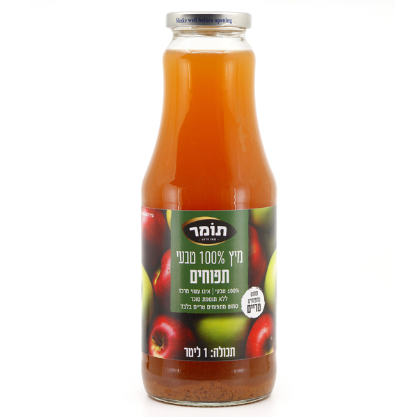 מיץ תפוחים טבעי 100% תומר