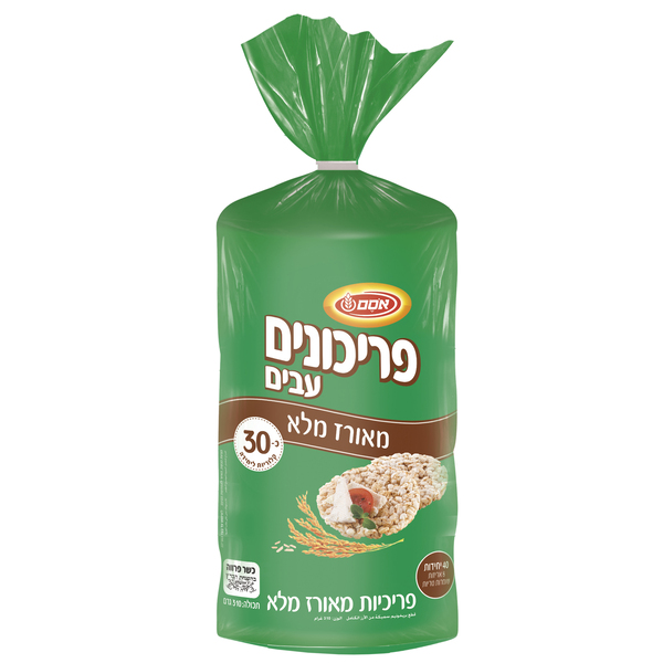 אסם פריכונים מאורז מלא 16*310גרם